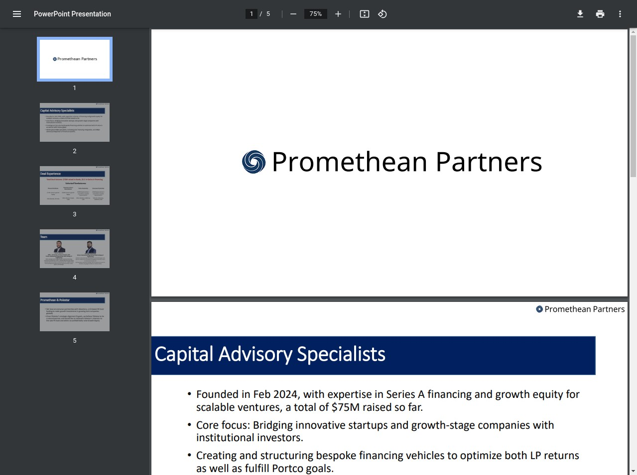 Promethean Partners Logo